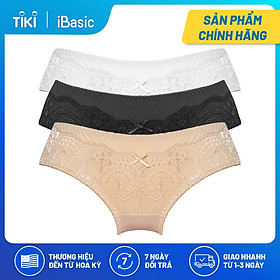 Combo 3 quần lót nữ bikini phối ren iBasic V122