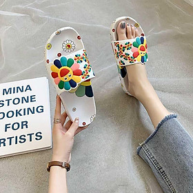 Mua DÉP CAO SU HOA XINH NỔI BẬT ĐẸP XUẤT SẮC