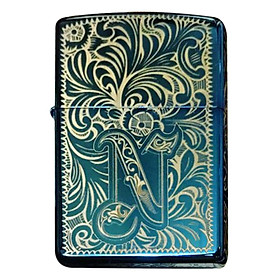 Bật Lửa Bật Lửa Zippo 20446 Khắc Chữ N Hoa Văn Venetian 5 Mặt - 20446.N.Ven