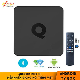 Smart box android tv Q mới có điều khiển giọng nói tiếng việt hỗ trợ