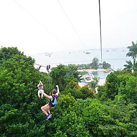 Vé Megazip Adventure Ở Sentosa Singapore