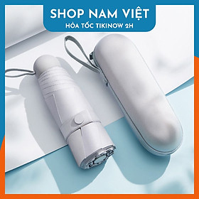 Dù Chống Tia UV MINI Siêu Gọn 8 Xương Có Hộp Đựng Chống Sốc