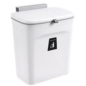 Hình ảnh Thùng đựng rác gài cánh tủ bếp có nắp đậy - Thùng rác treo gắn tủ bếp R02