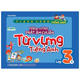 Hình ảnh Flashcard vui học Tiếng Anh: Nghe và học phát âm chuẩn từ vựng Tiếng Anh lớp 3-1