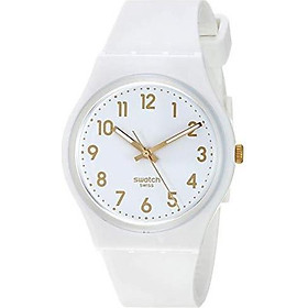 Swatch Classic Quartz Silicone Strap, White, 16 Casual Watch (Model: GW164)