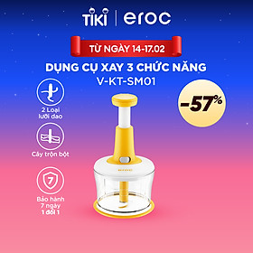 Mua Máy Xay Thịt  Máy Xay Tỏi Ớt  Trộn Bột Làm Bánh Eroc V-KT-SM01 - Hàng Chính Hãng