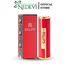 Son Thỏi Siêu Mướt Mềm Mịn Môi Belips Thiên Nhiên Không Chì An Toàn Cho Cả Bà Bầu BST Mới The Queen 3,7g - First Time - Đỏ Ruby