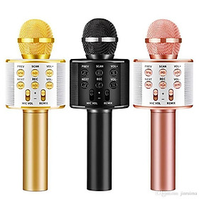 Mua Mic Hát KARAOKE không dây WS858 âm thanh trầm ấm chất lượng mic LIVErTREAM