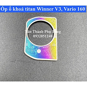 Dán ổ khoá titan dành cho Winner V3, Vario 160 - Màu điện phân