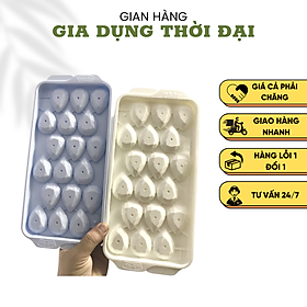 Khay Làm Đá Sáng Tạo Kim Cương 18 Viên Có Nắp Hàn Quốc Hole KT: 25.5x12.5cm