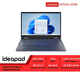 Mua Laptop Lenovo IdeaPad Yoga 6 82ND00BDVN R7-5700U|8GB|512GB|13.3   FHD|Win11 - Hàng chính hãng