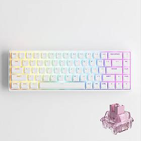 Bàn phím cơ AKKO 3068 v2 RGB – Black/White (Foam tiêu âm / Hotswap / AKKO CS Jelly switch) - Hàng chính hãng