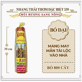 Nhang Thái Thơm 339 Đặc Biệt Sang Trọng An Toàn Cho Sức Khỏe Thiên Lộc - Bó 800 Cây