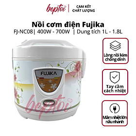 Nồi cơm điện nắp gài Fujika, nồi cơm điện mini dung tích 1L - 1.5L - 1.8L NC-Series - Hàng chính hãng