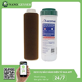 Mua Lõi lọc nước số 2 máy Ecotar  Lõi Aragon Bio Ecotar Nano Geyser  Dùng cho máy Geyser Ecotar 5  Ecotar 6 - Hàng Chính Hãng