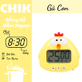 Mua Đồng hồ đếm ngược  đồng hồ để bàn  hoạ tiết hình động vật dễ thương - Mẫu gà con
