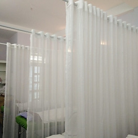 Mua Rèm Spa voan màu trắng tươi sáng