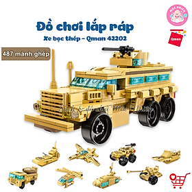 Đồ Chơi Xếp Hình Lắp Ráp Qman 42202 - Xe bọc thép (487 mảnh ghép) - Dành Cho Bé Trai Từ 6 Tuổi