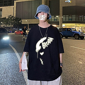 Áo Thun Nam_ Nữ  Phản Quang In hình BATMAN , áo chất, đi đêm, đi phượt bao ngầu, nhìn đã mắt