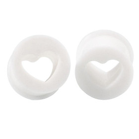 2Pcs Silicone Ear Gauges Double Flared Tunnels Stretchers - 10mm