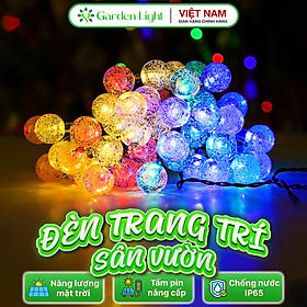 Mua Đèn trang trí năng lượng mặt trời Dây đèn tròn  tích kiệm điện  bóng siêu sáng  chống thấm nước - DA3094
