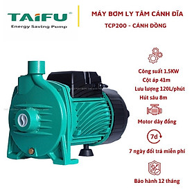 Mua Máy bơm ly tâm  bơm đĩa 1.5Kw (2HP) Cánh Đồng TAIFU TCP200 - Bảo hành 1 năm ( Cam kết hàng chính hãng )