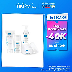 Bộ sản phẩm dưỡng ẩm tối ưu Hada Labo Advanced Nourish (Dầu tẩy trang 200ml + Kem rửa mặt 80g + Dung dịch dưỡng 100ml + Kem dưỡng 50g)