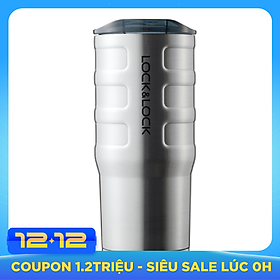 Ly Giữ Nhiệt Thép Không Gỉ Bumper Tumbler Lock&Lock LHC4139SLV (550ml) - Bạc