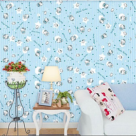 Giấy dán tường Mèo xanh WP0016 10M