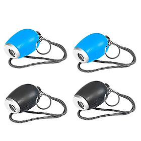 4 Pieces Mini Projection LED Clock Lamp Red Light Keychains Gift Blue & Gray
