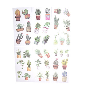 Sticker Dán Trang Trí ( Bộ 6 Tấm ) - Pots