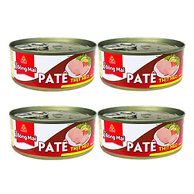 Combo 4 hộp Pate Thịt Heo 3 Bông Mai Vissan (150g)