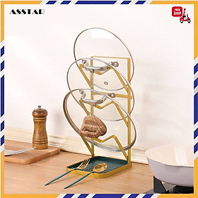 Giá Để Vung Nắp Nồi Và Dụng Cụ Nấu Ăn 2 Trong 1 - Hàng chính hãng [Được đồng kiểm]