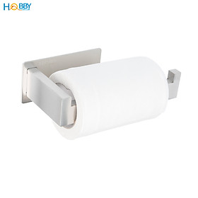 Kệ để cuộn giấy vệ sinh dán tường inox 304 Hobby Home Decor G12 có keo