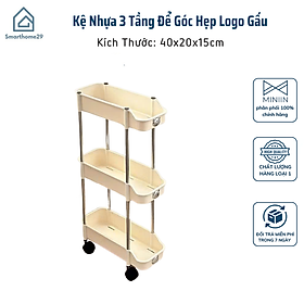 Mua Kệ Nhựa 3 Tầng Để Góc Hẹp  Kệ Để Chai Lọ Có Bánh Xe Siêu Tiện Lợi - HÀNG CHÍNH HÃNG MINIIN