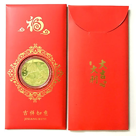 Nơi bán Bao Lì Xì Con Trâu màu Vàng 2021, mang đến sự sung túc và may mắn cho gia đình; dùng để lì xì, treo trong nhà, cây hoa mai - SP002426 - Giá Từ -1đ