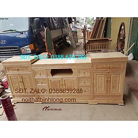 Mua Tủ tivi gỗ sồi Nga 2m2