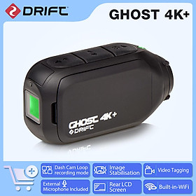 Drift Ghost 4K Plus Camera hành động HD Xe máy Xe đạp Xe đạp Cổ Mũ bảo hiểm Sport Cam với điều khiển ứng dụng WiFi 1950mah Màu pin: Đóng gói tiêu chuẩn