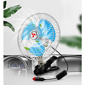 Quạt Kẹp Lồng Sắt 12V Chuyên Dụng Dành Cho ÔTô (Màu Ngẫu Nhiên)