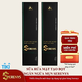 Combo 2 Chai Sữa Rửa Mặt Dạng Bọt Tuyết Serenys 150ml – Làm Sạch Sâu, Dịu Nhẹ Cho Da Dầu & Da Mụn
