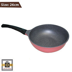 Chảo đúc chống dính vân đá ceramic Hàn Quốc cao cấp sâu lòng size 26cm - Hàng chính hãng