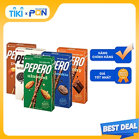 Combo 5 hộp Bánh que Lotte Pepero giòn tan  mix nhiều vị