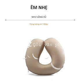 Mua Gối Kê Cổ Du Lịch Chữ U Cao Su Non Cao Cấp ZURI PILLOW GLC-06 Vỏ Vải Thoáng Mát