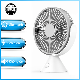 Mua Quạt Mini Để Bàn  Quạt Tích Điện Sạc Usb  Quạt Treo Tường  Quạt Cầm Tay Teement  Không Ồn  Pin Khủng  Kiểu Dáng Sang Trọng - Hàng Chính Hãng