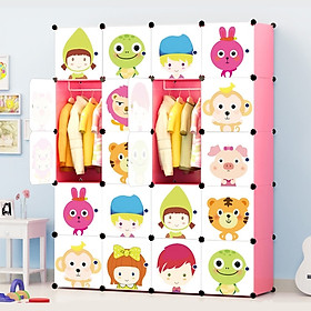 Tủ Ghép Đa Năng 20 Ô Hồng Phấn, Cánh Em Bé 20.HP.17 (145 x 180 cm)