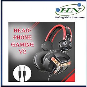 Tai nghe Headphone Gaming V2 chụp tai có mic jack cắm 3.5mm