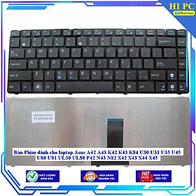 Bàn Phím dành cho laptop Asus A42 A43 K42 K43 K84 U30 U31 U35 U45 U80 U81 UL30 UL80 P42 N43 N82 X42 X43 X44 X45 - Hàng Nhập Khẩu 