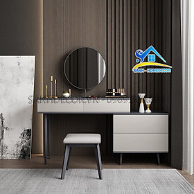 Mua Bàn trang điểm gỗ đẹp giá rẻ  bàn đựng mỹ phẩm phong cách Bắc Âu hiện đại BP36 - Made by SÀNH