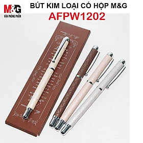 Bút máy bọc da Chenguang M&G AFPW1202 có hộp, kiểu dáng thời trang sang trọng