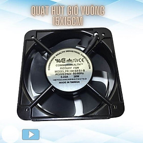 Mua Quạt Hút Gió Vuông 15x15 cm - Quạt Thông Gió Tản Nhiệt Hút Mùi - Chất Liệu Sắt